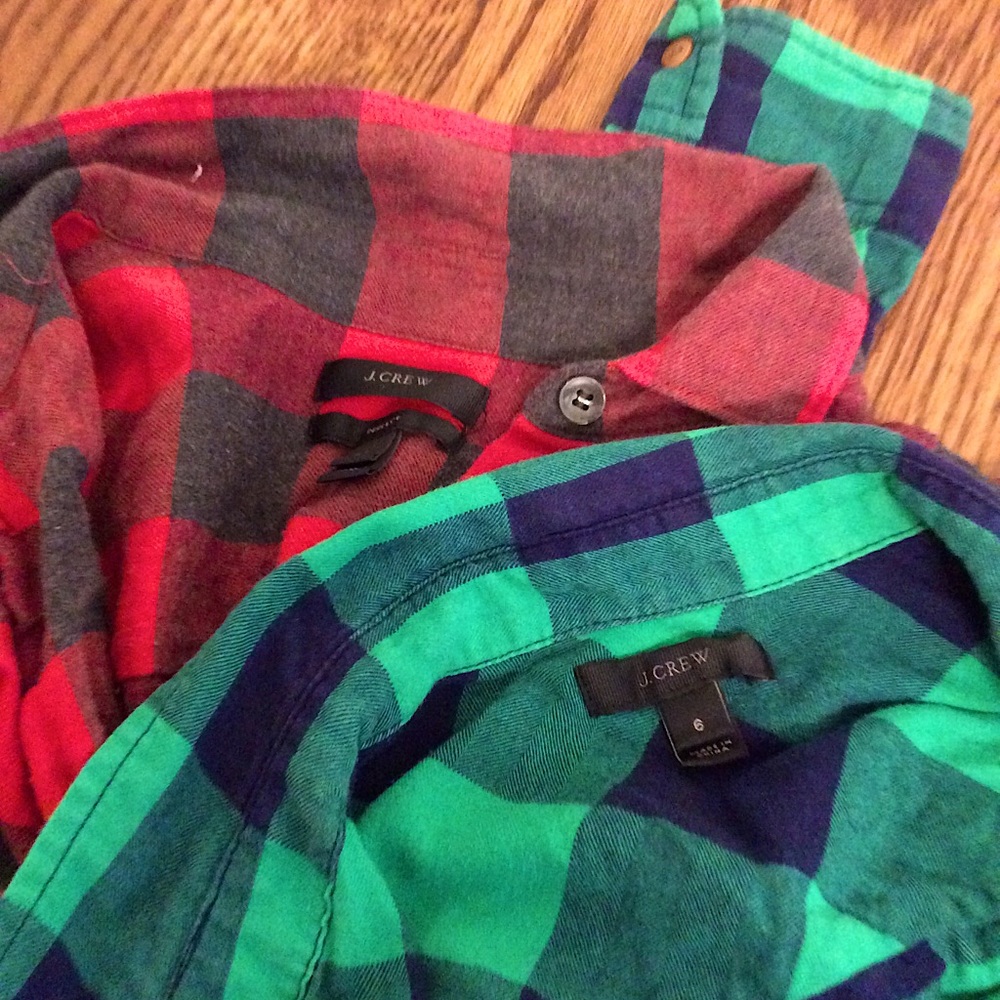 2 J Crew Flannels - Picture 3 of 3